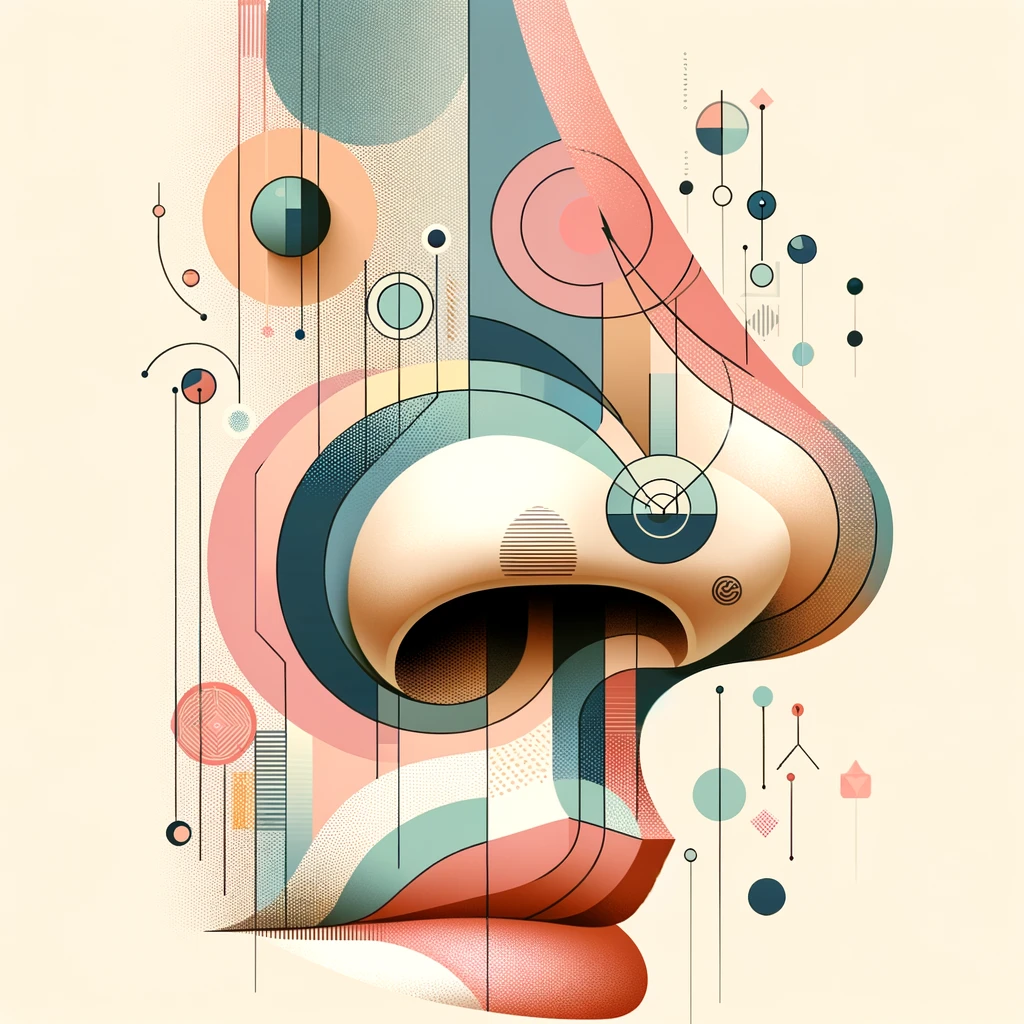 코 일러스트 사진