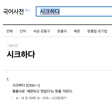 시니컬 뜻 시니컬하다 의미 시크하다 뜻 차이점 영어로 비슷한 표현 예문2