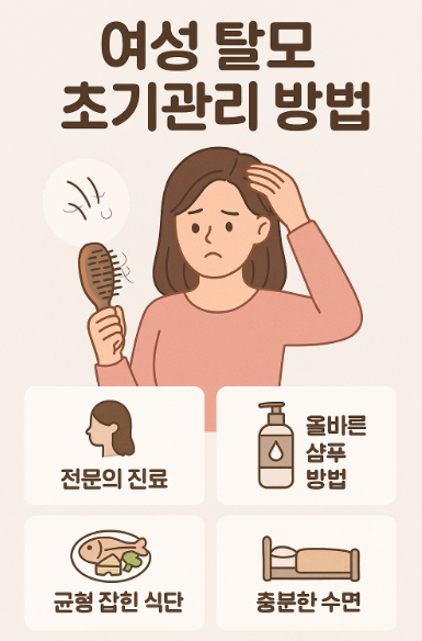 여성 탈모 초기관리 방법