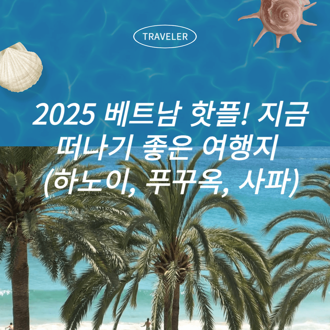 2025 베트남 핫플! 지금 떠나기 좋은 여행지 (하노이, 푸꾸옥, 사파)로 떠나보자