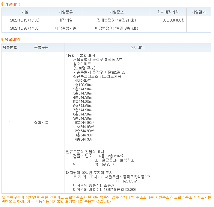 대법원 경매정보사이트 사용방법