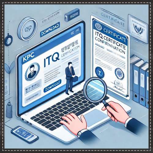 ITQ 자격증 확인서 발급 방법