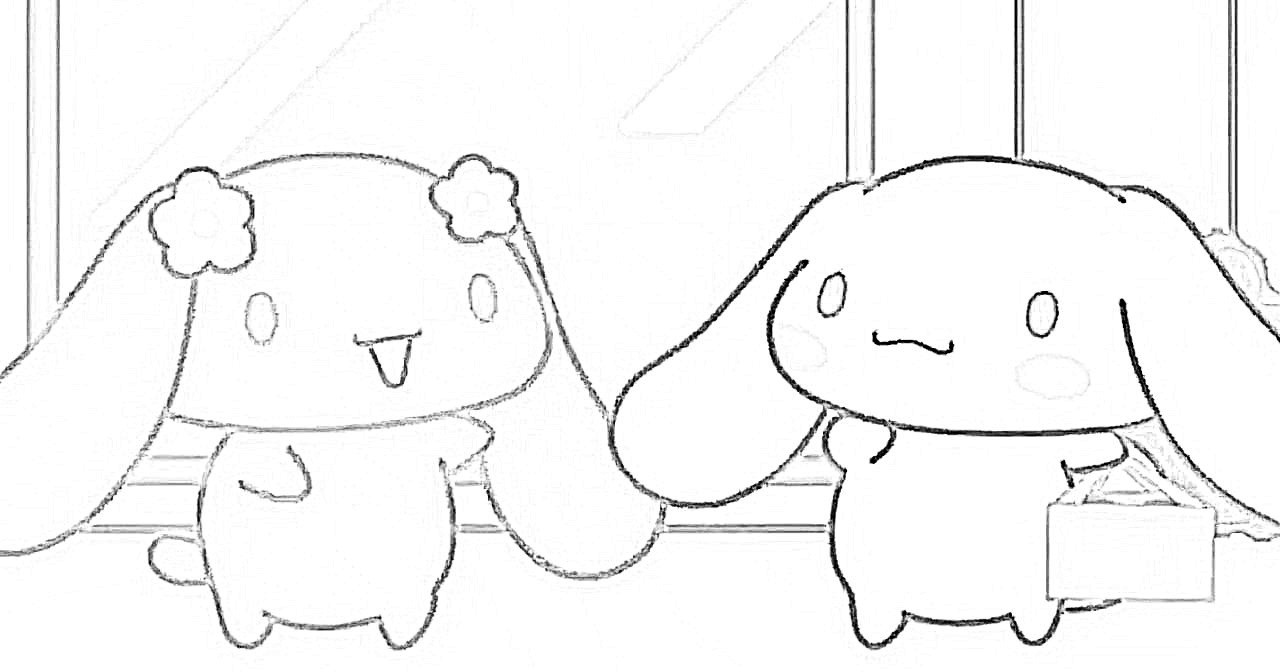 다양한 시나모롤 색칠공부