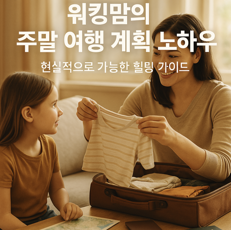 워킹맘의 주말 여행 계획 노하우 – 현실적으로 가능한 힐링 가이드-제작이미지