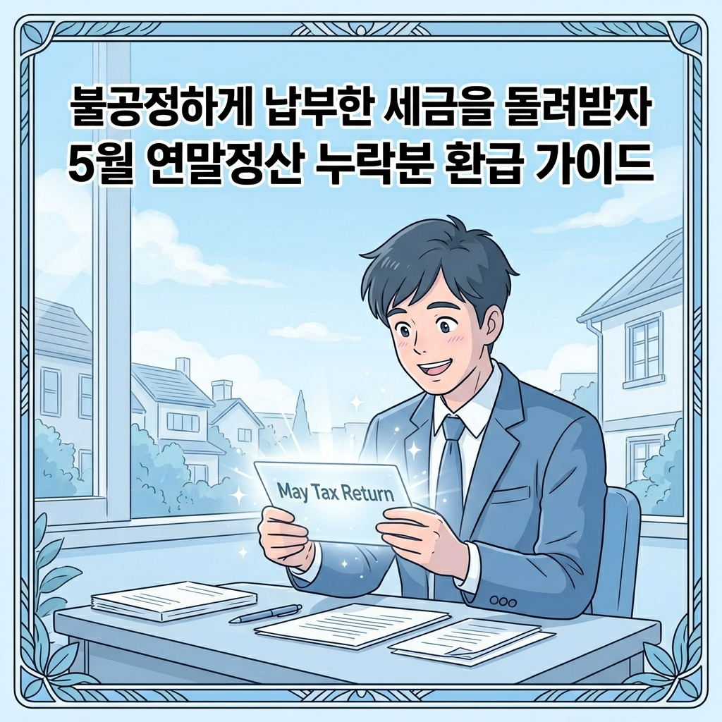 2026년 5월 종합소득세 정기신고 기간 및 직전 연도 연말정산 누락분 경정신고 차이점 완벽 분석