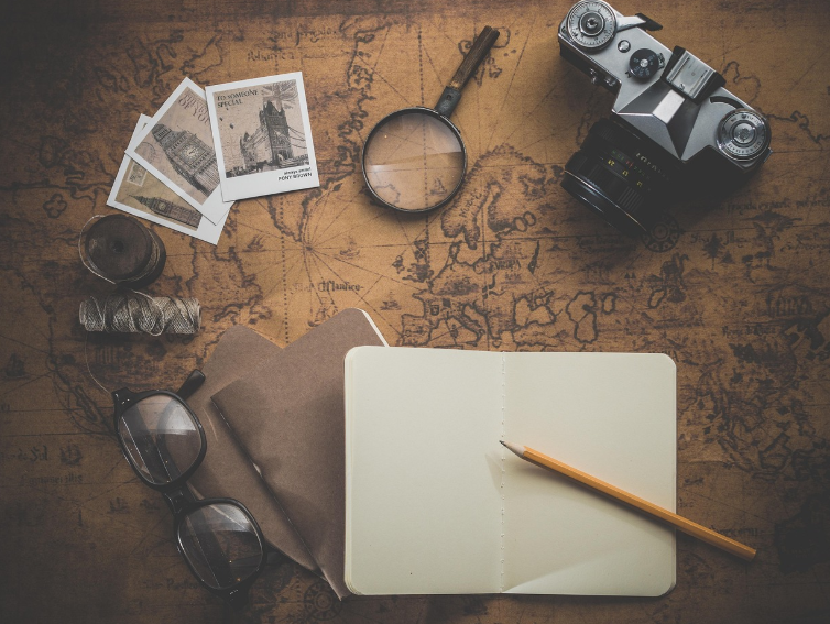 여행계획을 세우기위해 준비한 사진