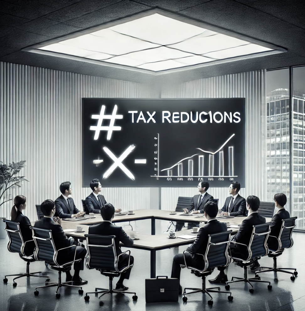 금융 전략을 논의하는 세무 사무소