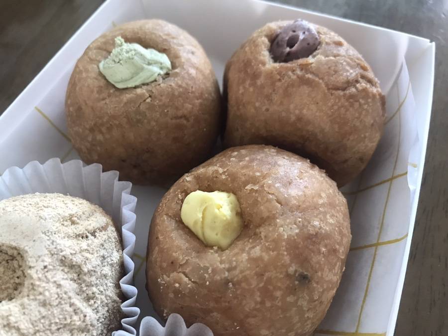 녹차, 고구마, 팥크림