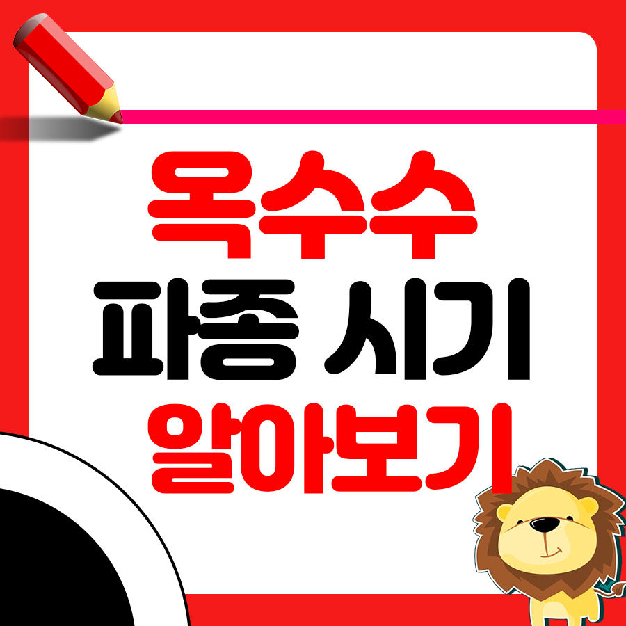 옥수수 파종시기와 거름 주는 방법 노하우 1