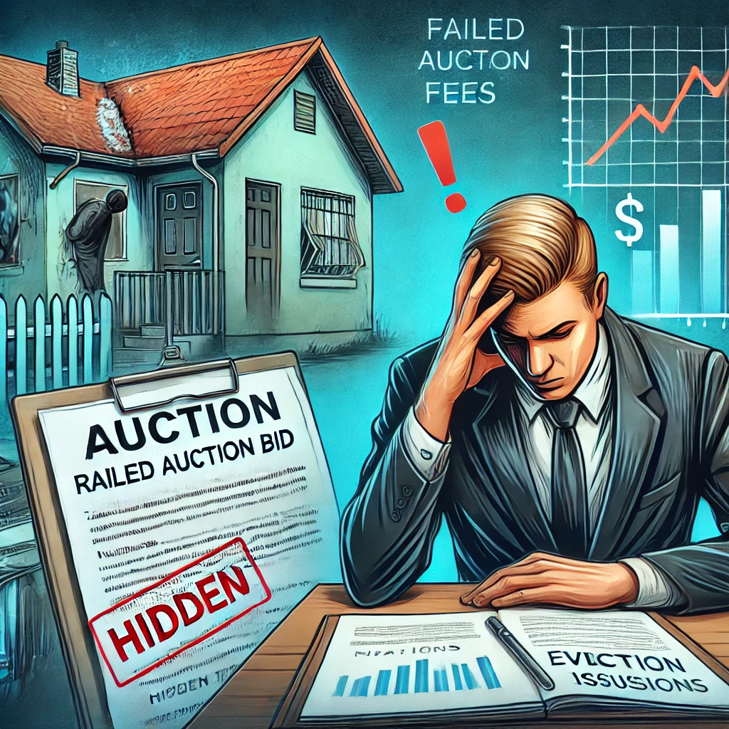부동산 경매 실패 연상 이미지