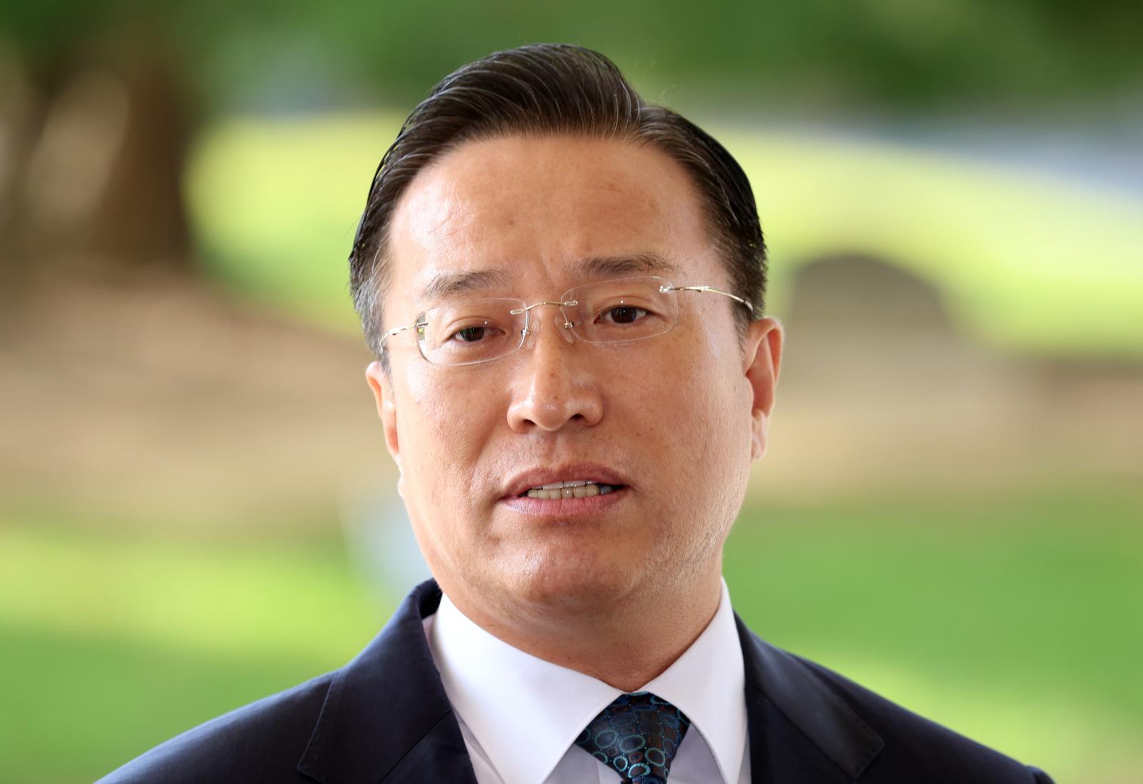 이정현 대행 출근길 취재진 질의응답