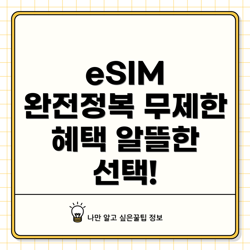eSIM 무제한 요금제