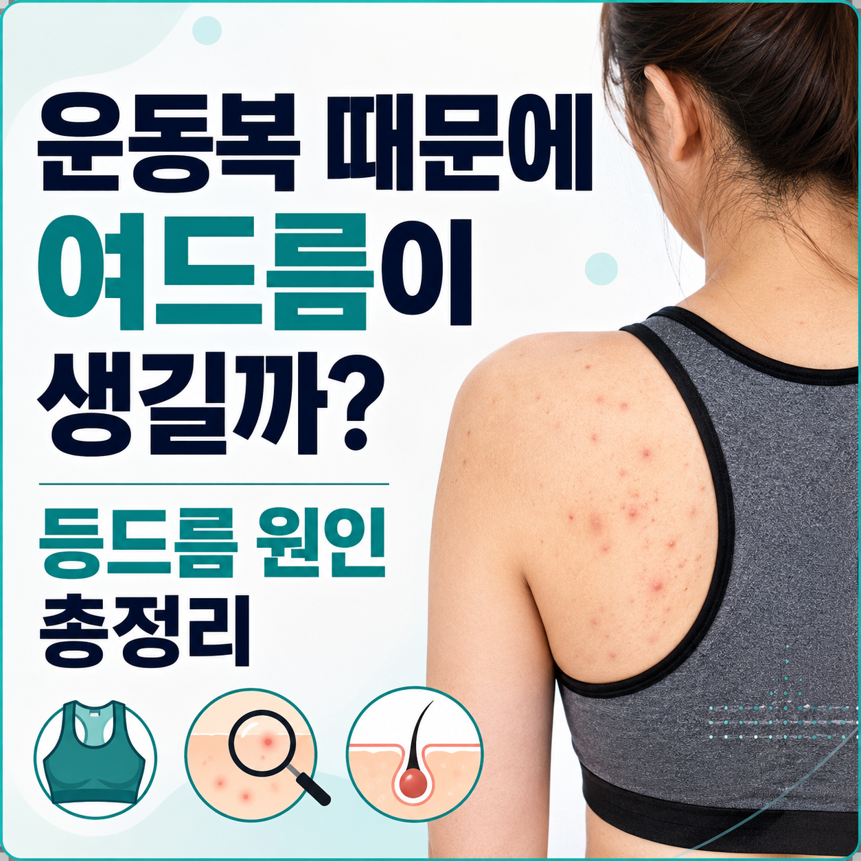운동복 여드름 원인