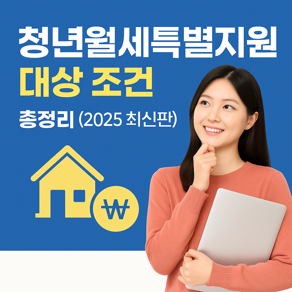 청년월세특별지원 대상 조건 총정리