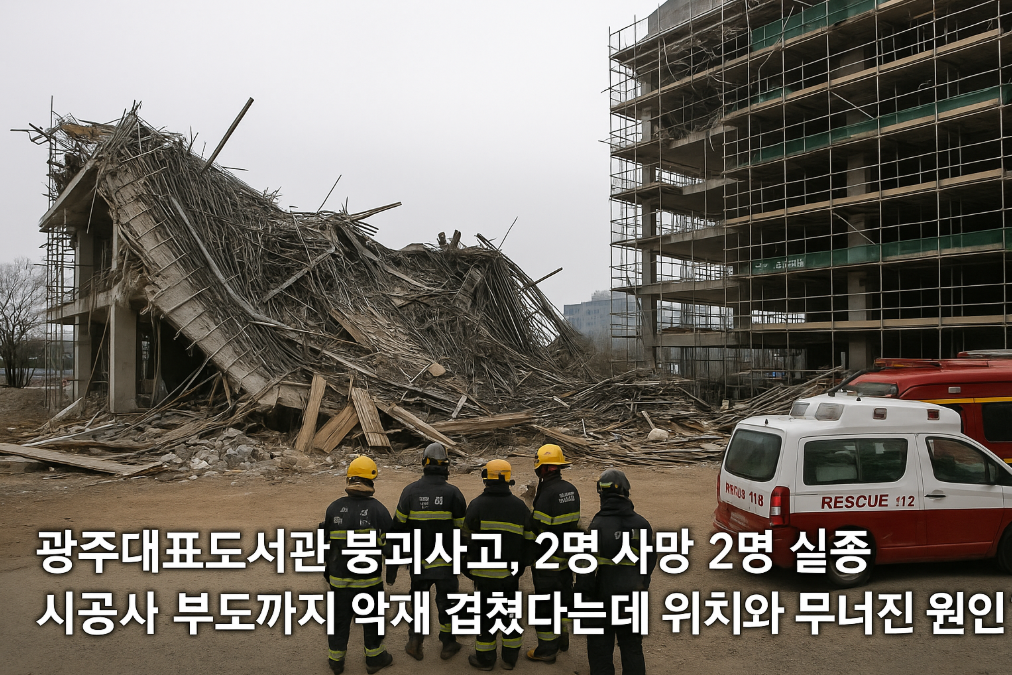 광주대표도서관 붕괴사고 원인과 피해 현황 완벽 정리
