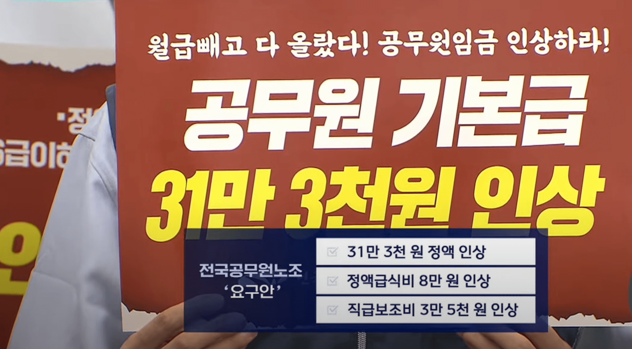 2025년 일반직 공무원 봉급표