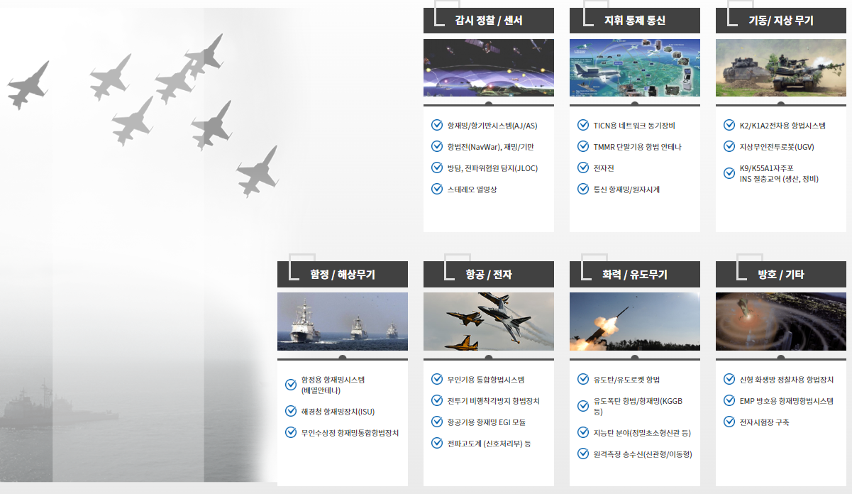 덕산넵코어스의 방위산업 사진