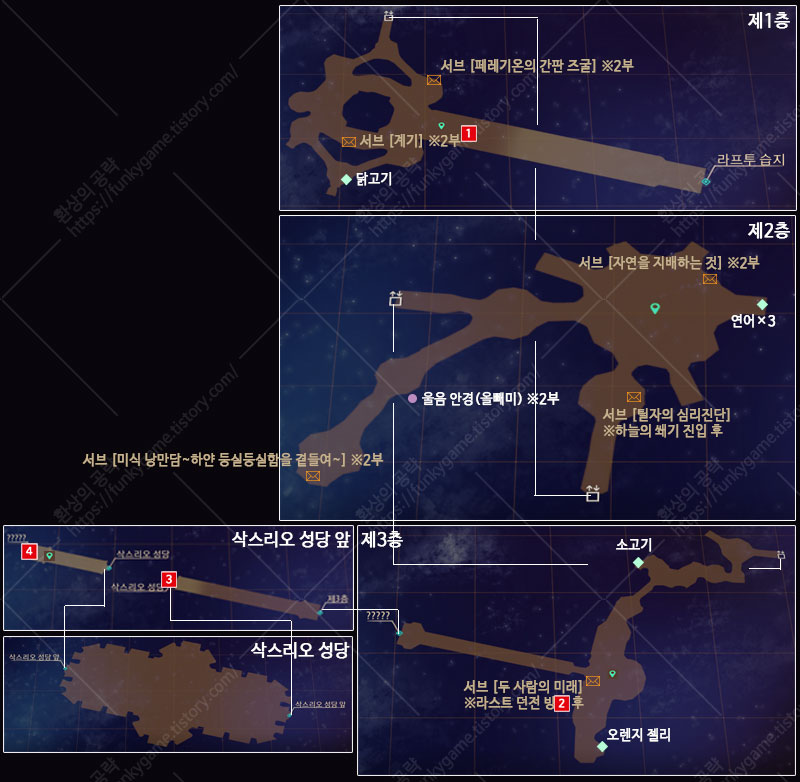 챕터5 페레기온 지도 이미지