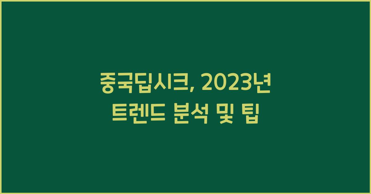 중국딥시크