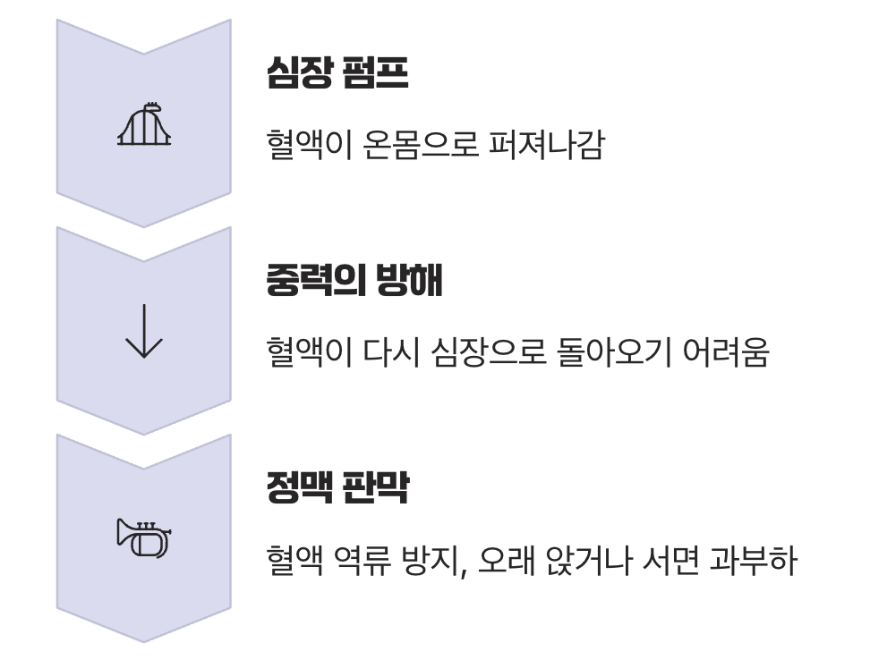 중력과의 힘겨운 싸움