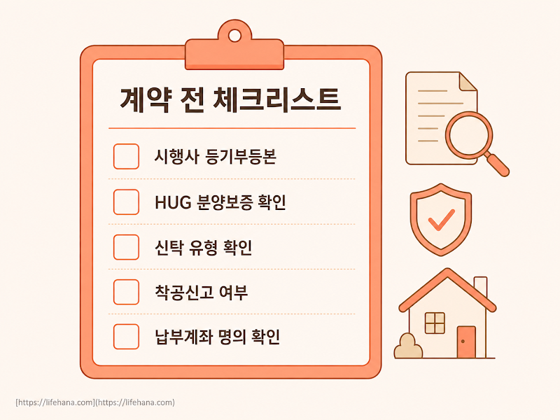 계약 전, 여러분이 꼭 확인하실 것
