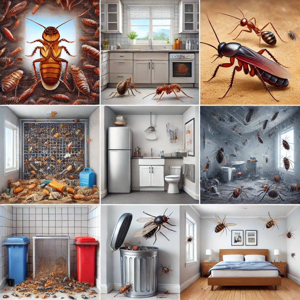 여러가지 해충 사진