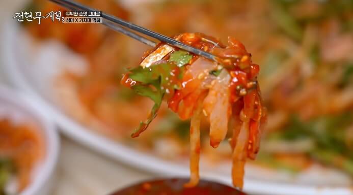 청어가자미막회