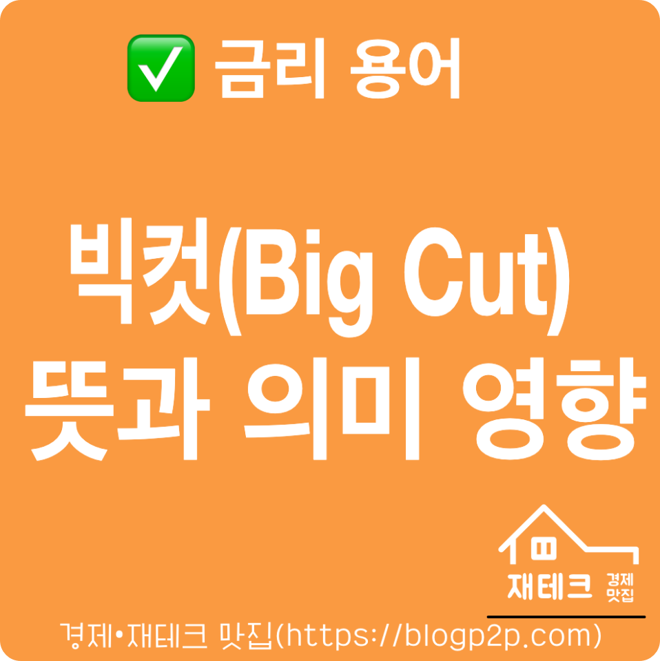 빅컷(Big Cut)이란? 뜻과 의미 미 연준 금리인하 용어