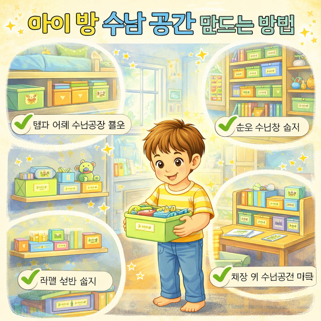 아이 방 수납 공간 만드는 방법 관련 사진