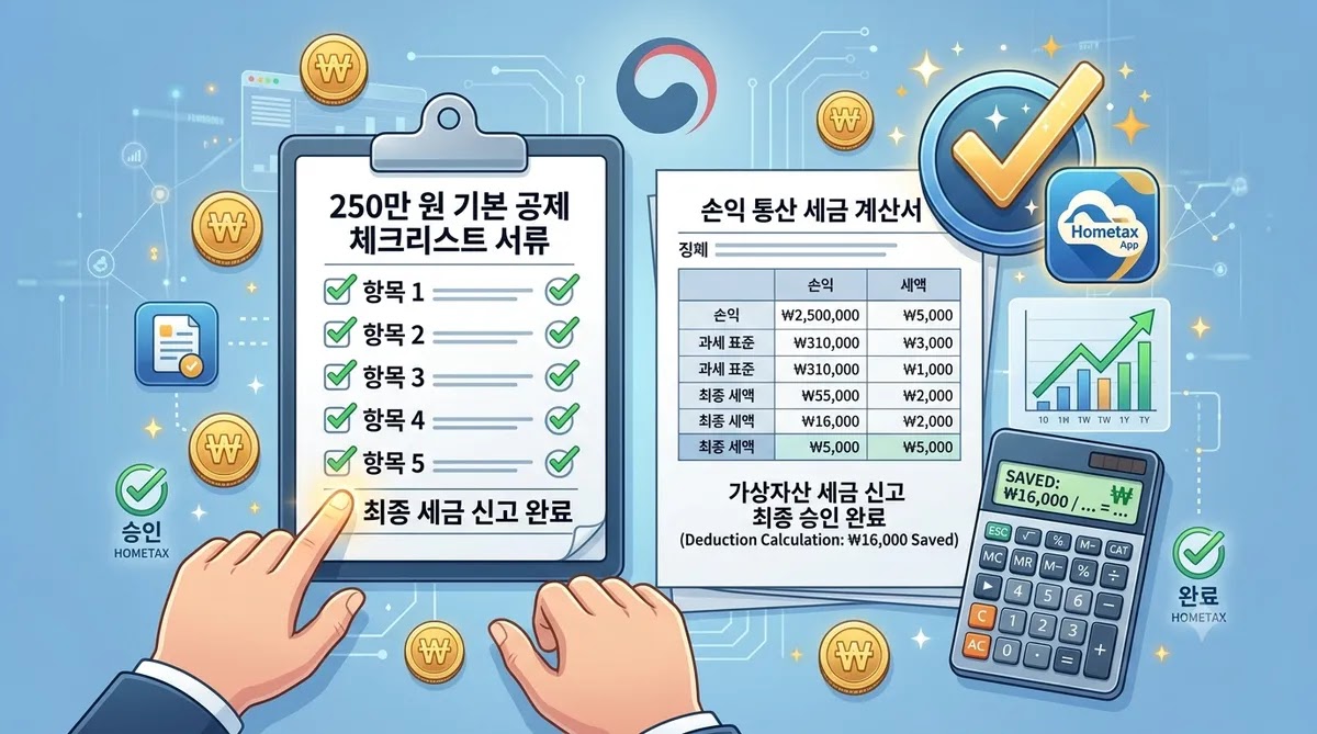 홈택스 가상자산 소득세 신고 절차 및 방법