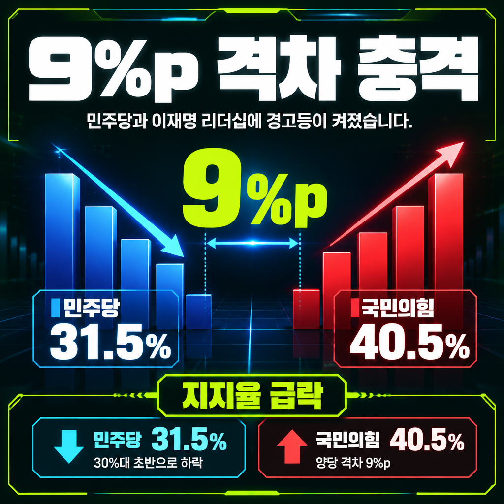 9%p 격차 충격