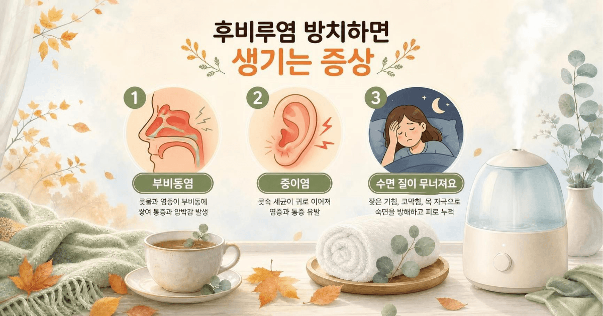 후비루염 방치하면 생기는 현상