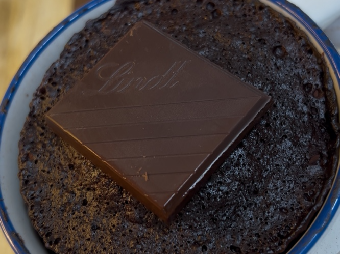 3분 완성! 다이어트 초코케익