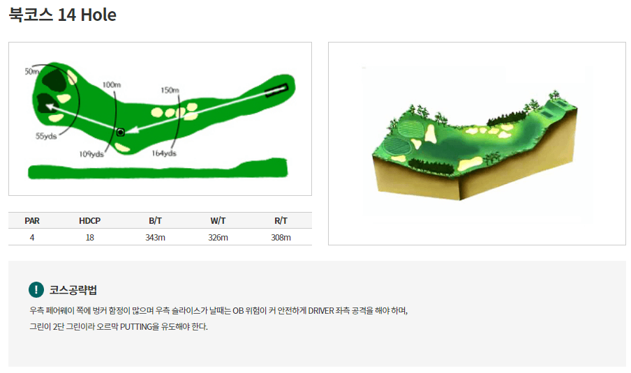 통도파인이스트 컨트리클럽 북코스 14