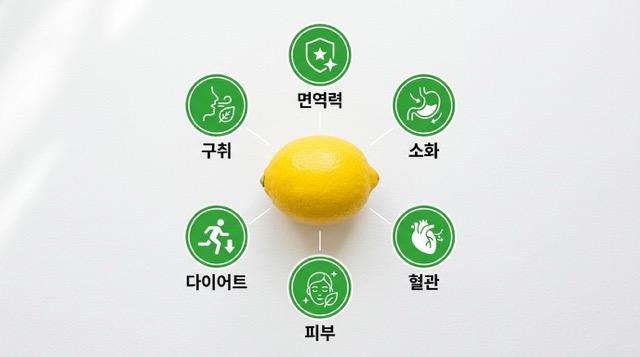 레몬즙 7가지 효능 인포그래픽