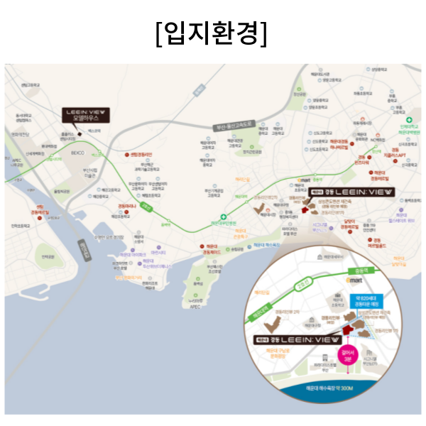 해운대 경동리인뷰 입지환경