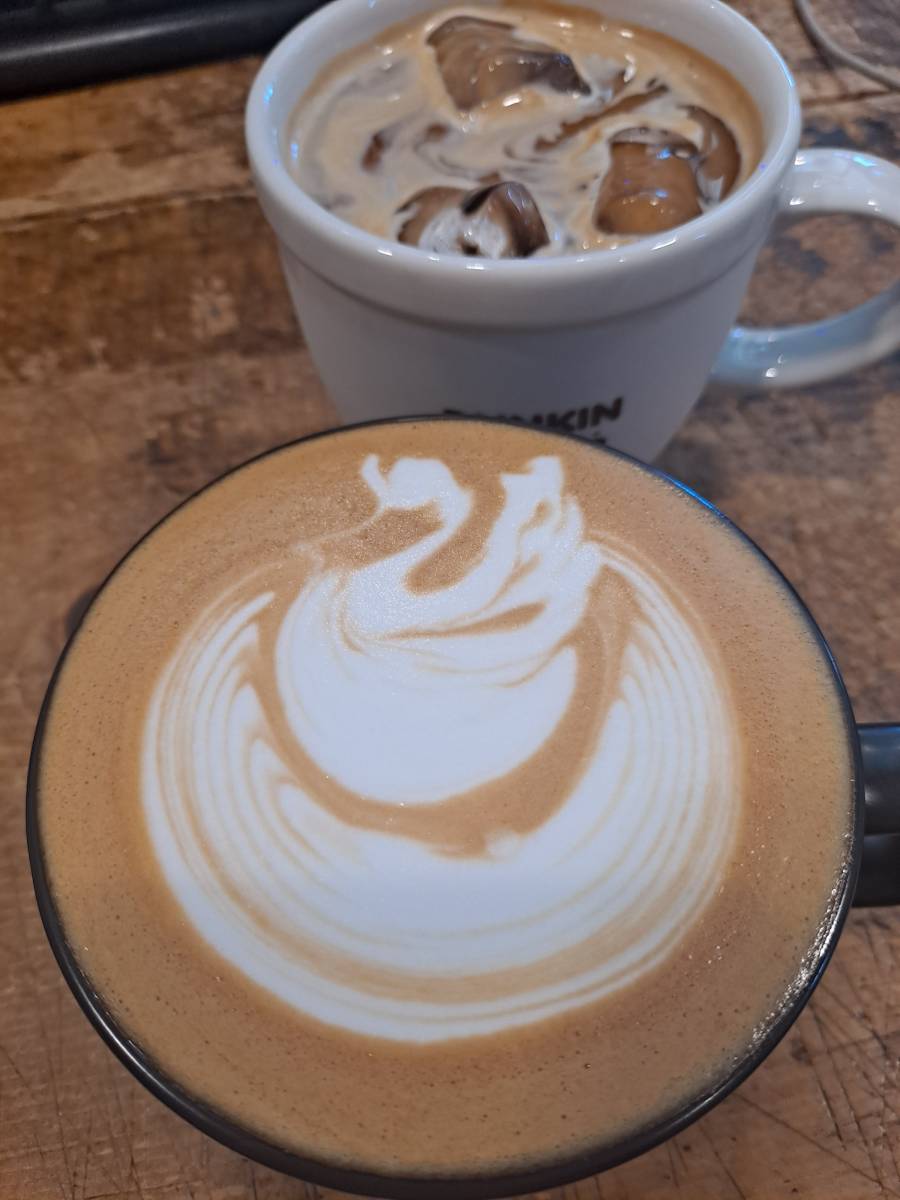 라떼아트 백조 응용