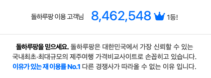 돌하루팡 이용 고객수