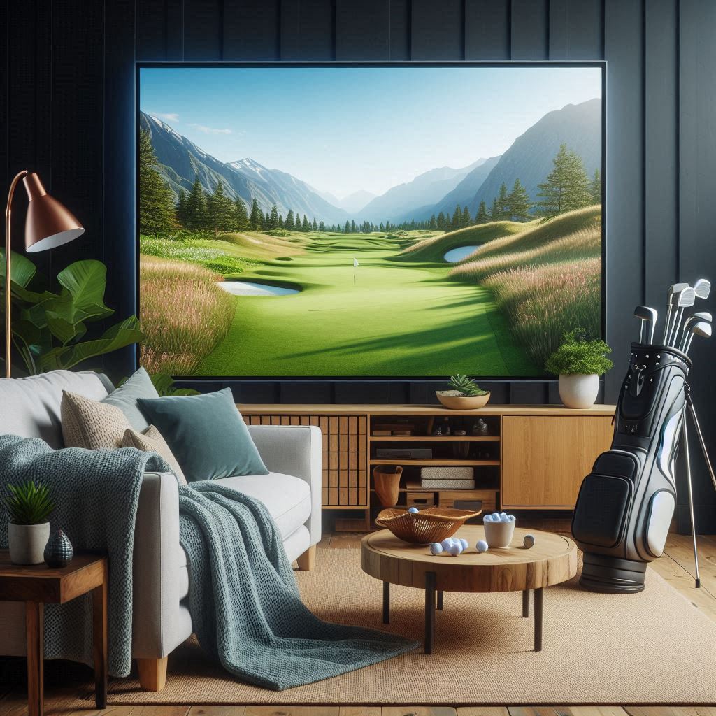 스크린골프장 배경