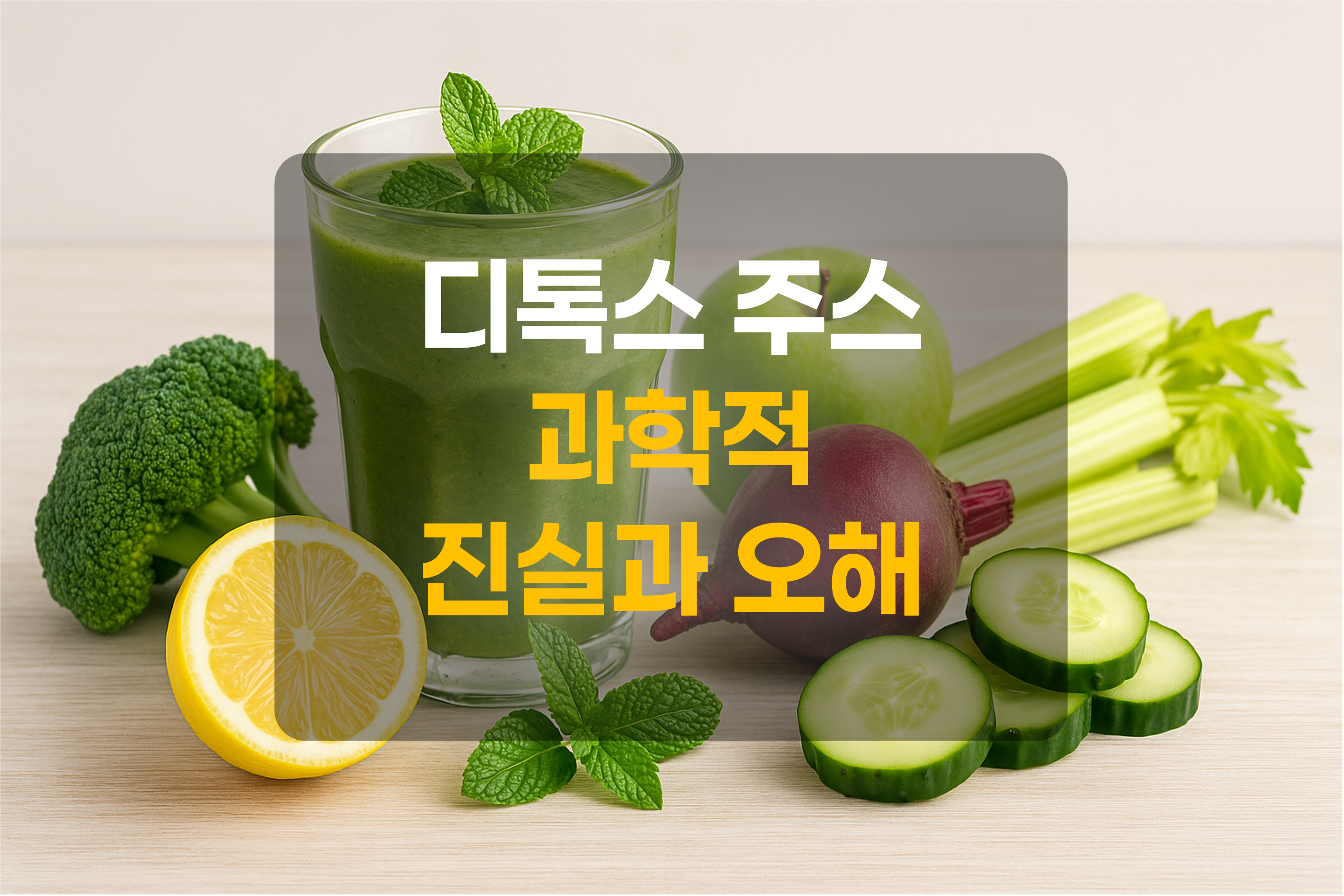 디톡스주스를 표현한 그림