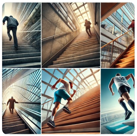 생활 속 계단 오르기 실천 이미지