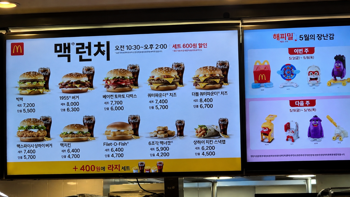 맥도날드 런치 시간&middot;가격&middot;5월 해피밀 장난감 3분 완벽 정리