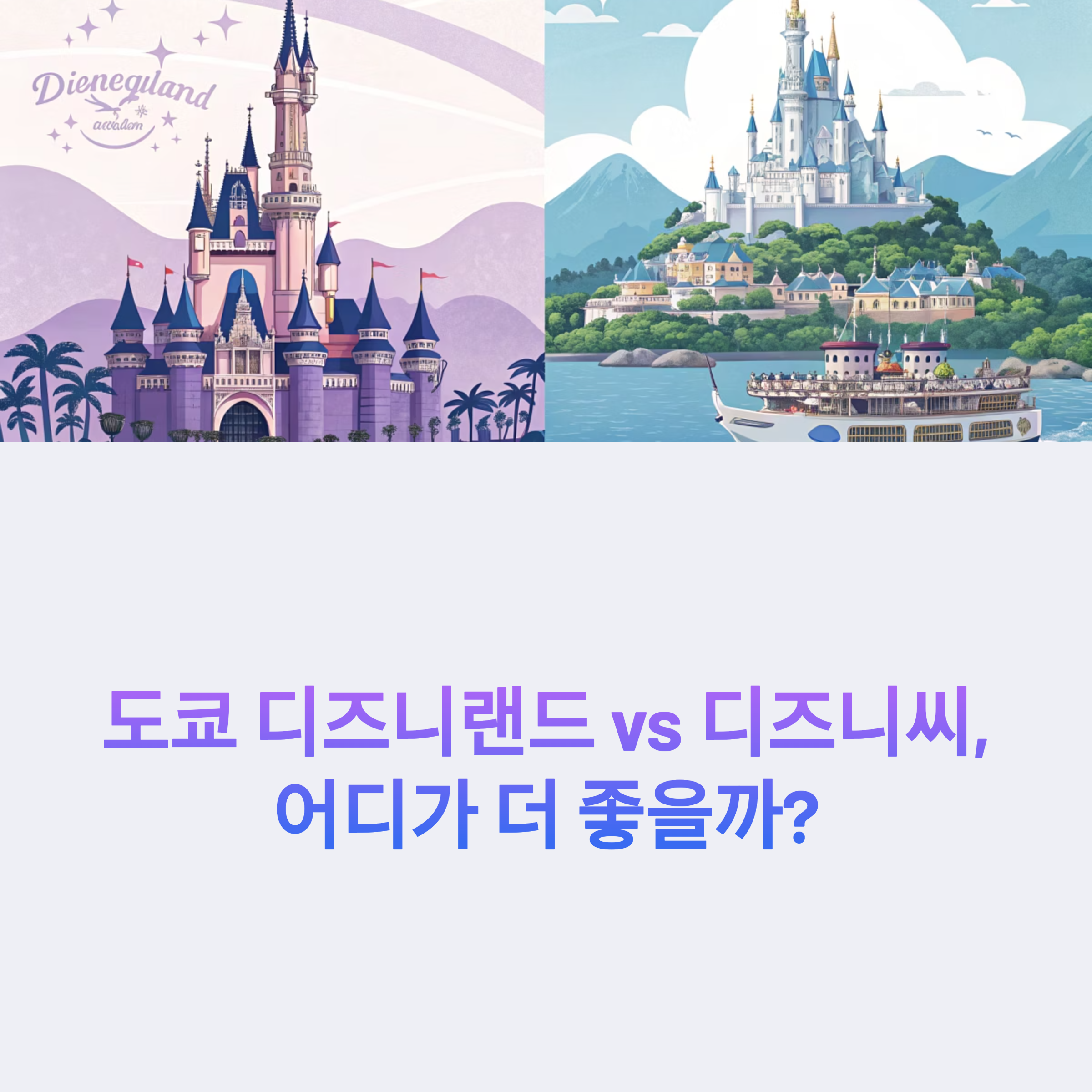 디즈니랜드 vs 디즈니씨