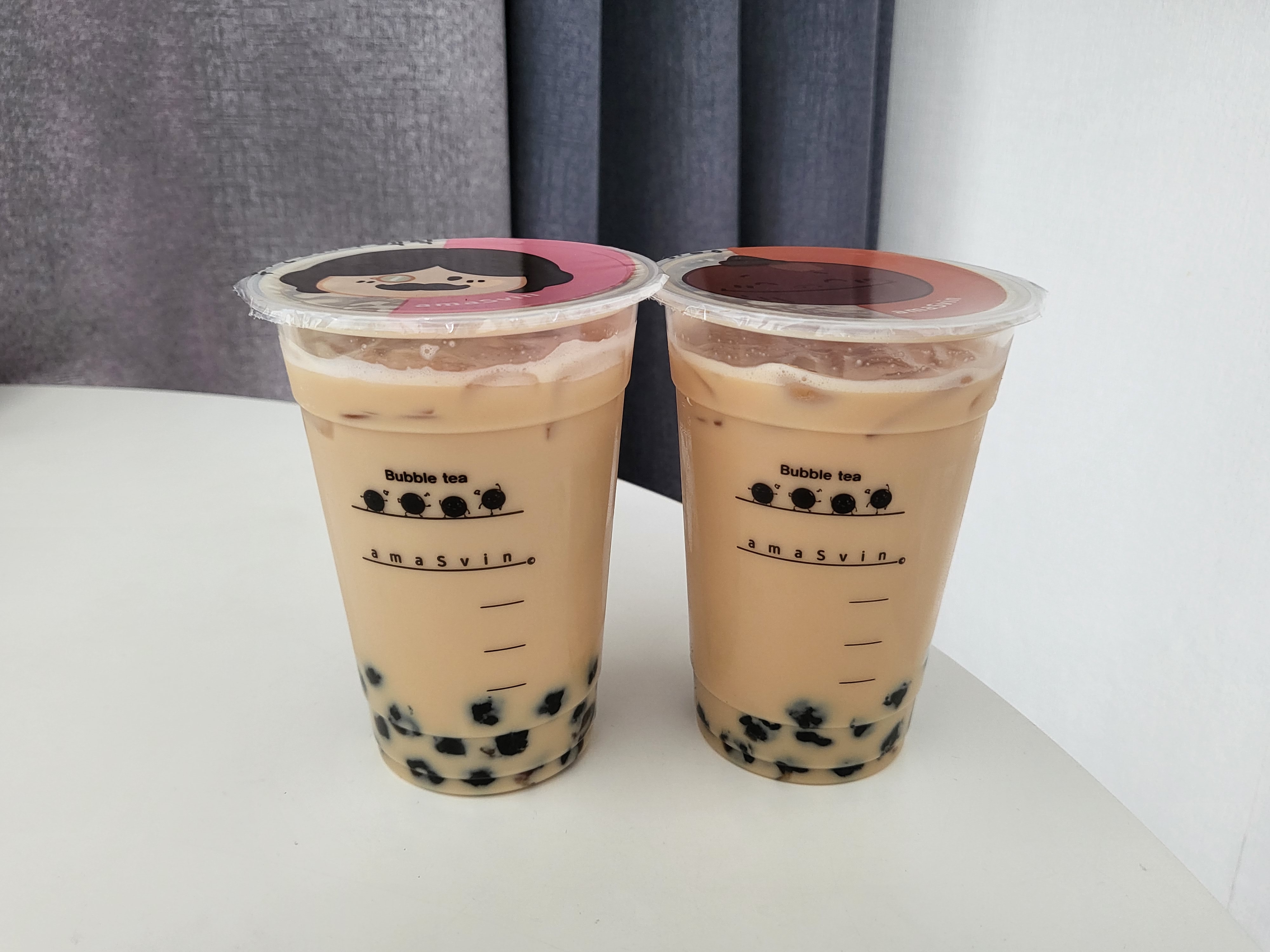 아마스빈 버블티 얼그레이 밀크티 아메리카노