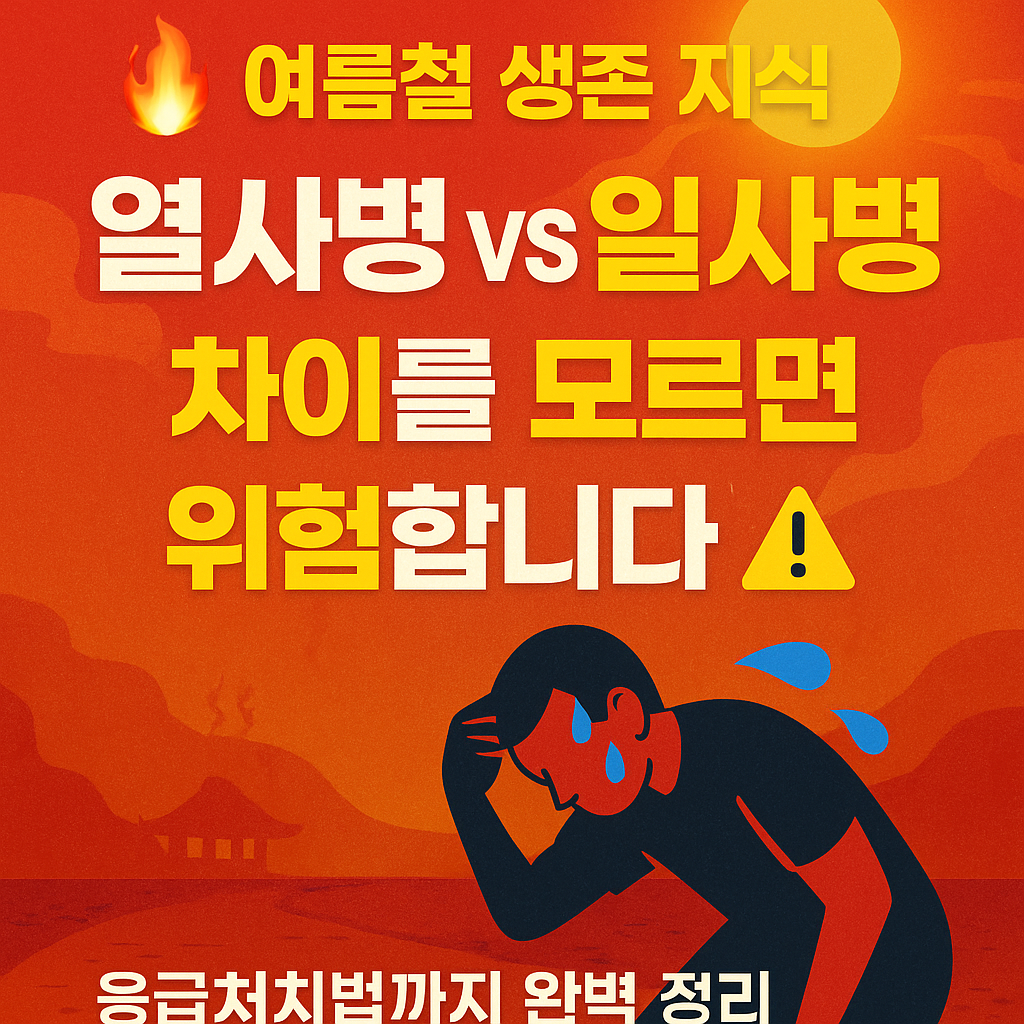 열사병&middot;일사병 차이? 폭염 생존 가이드!! 사진