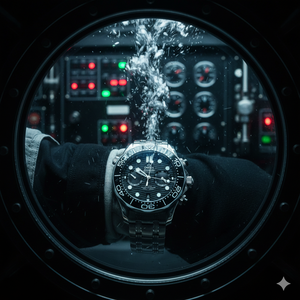 오메가 씨마스터 300M 헬륨 배출 밸브: 잠수 시 시계 파손을 막는 원리
