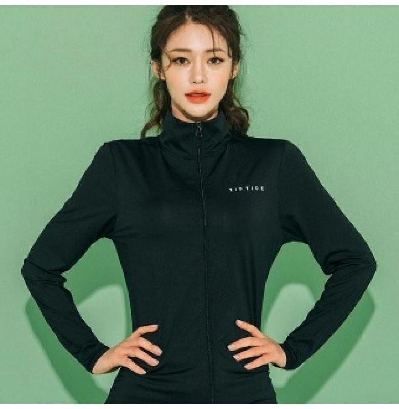 헤링본 여성 집업 래쉬가드 수영복상의 긴팔 RC903W