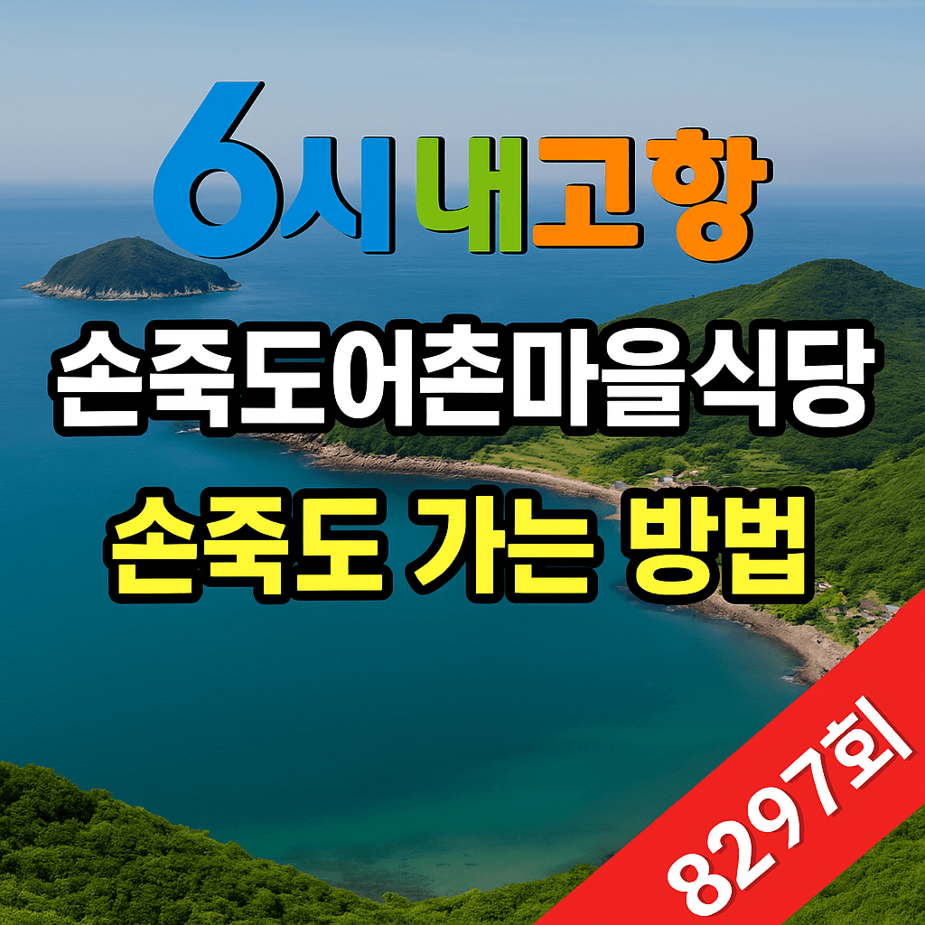 6시내고향 8297회 전남 여수 손죽도 배편 및 손죽도어촌마을식당