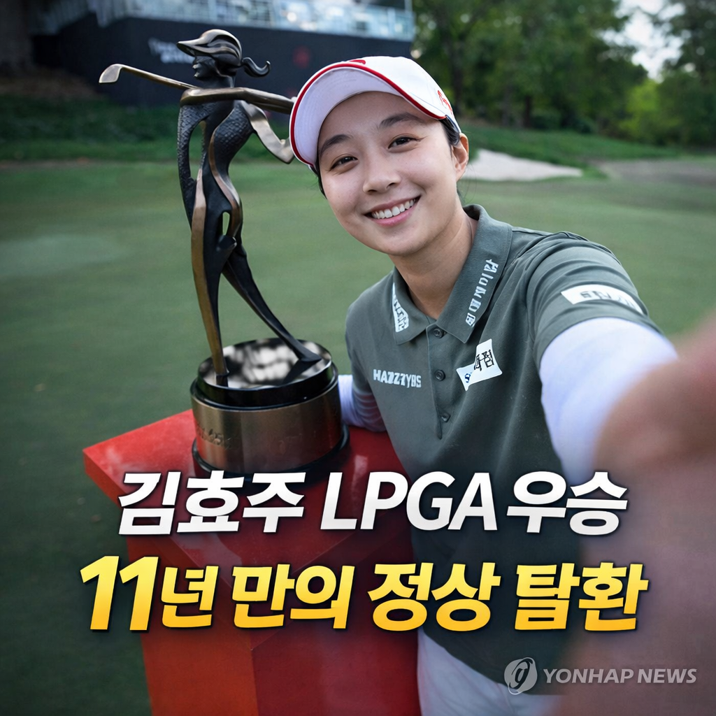 김효주 LPGA 우승, 11년 만의 기적…포티넷 파운더스컵 완벽 정리