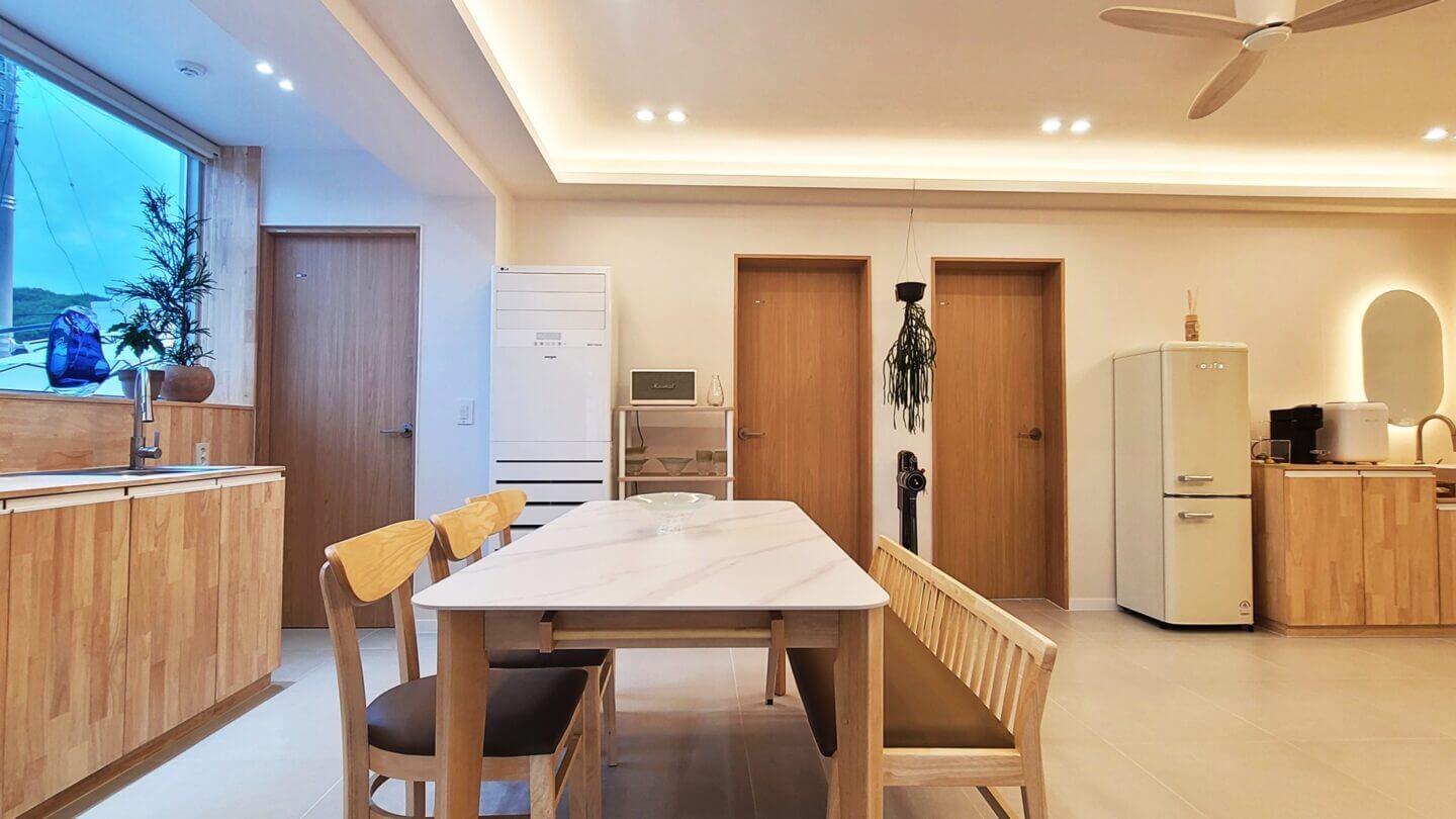 글라스 하우스 실내